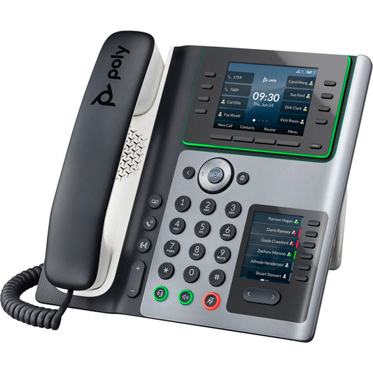 Poly Edge E450 VoIP Desk Phone 3.5" Color Display 82M90AA