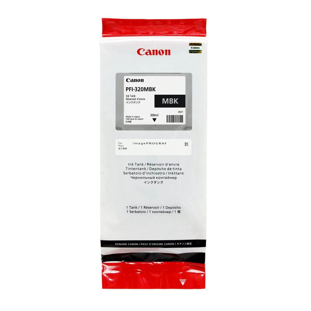 New, Pre-Owned - PFI-320MBK 300ml High-Yield Matte Black Ink Cartridge, 2889C001AA