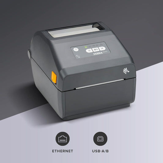 Zebra Direct Thermal Printer ZD421 203 DPI USB Ethernet ZD4A042-D01E00EZ