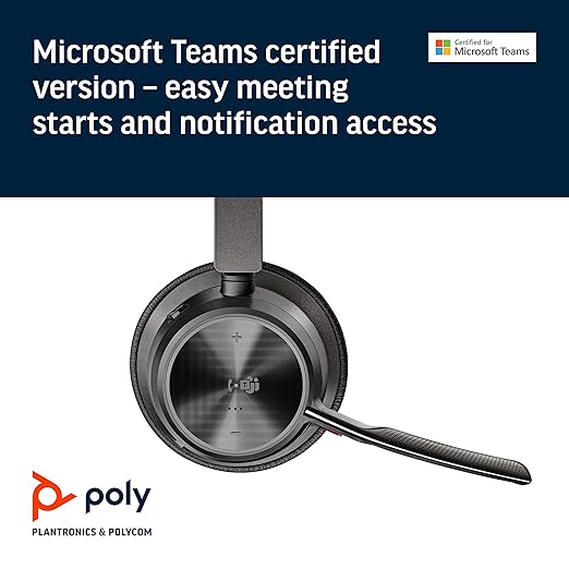 Auriculares estéreo inalámbricos Poly Voyager Focus 2 UC con soporte 77Y87AA
