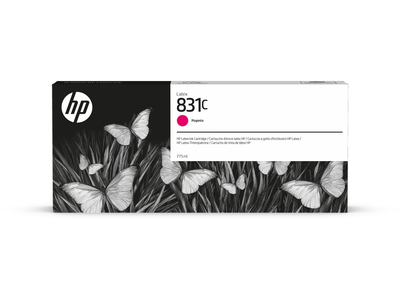 New, Pre-owned, HP 831C 775-ml (CZ696A) Magenta Latex Ink Cartridge