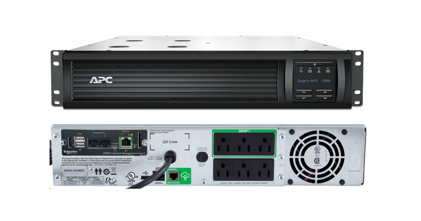 Fuente de alimentación APC Smart-UPS 1500 VA para montaje en rack de 120 V con SmartConnect AP9641 SMT1500RM2UCNC