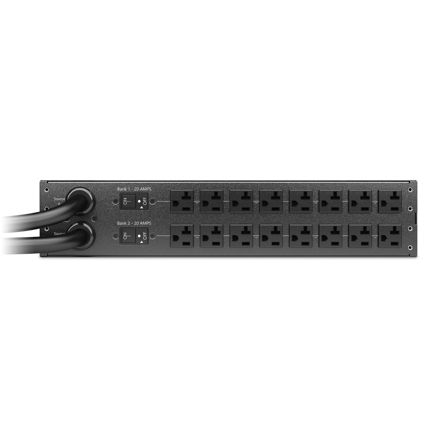 Interruptor de transferencia automático para rack APC, 30 A, entrada doble, 16 tomas, AP4453A