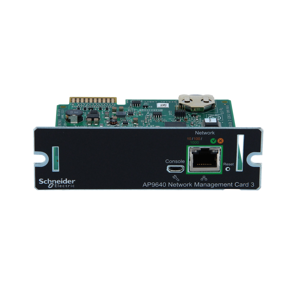 Tarjeta de administración de red APC AP9640, solución enchufable con capacidad IPv6