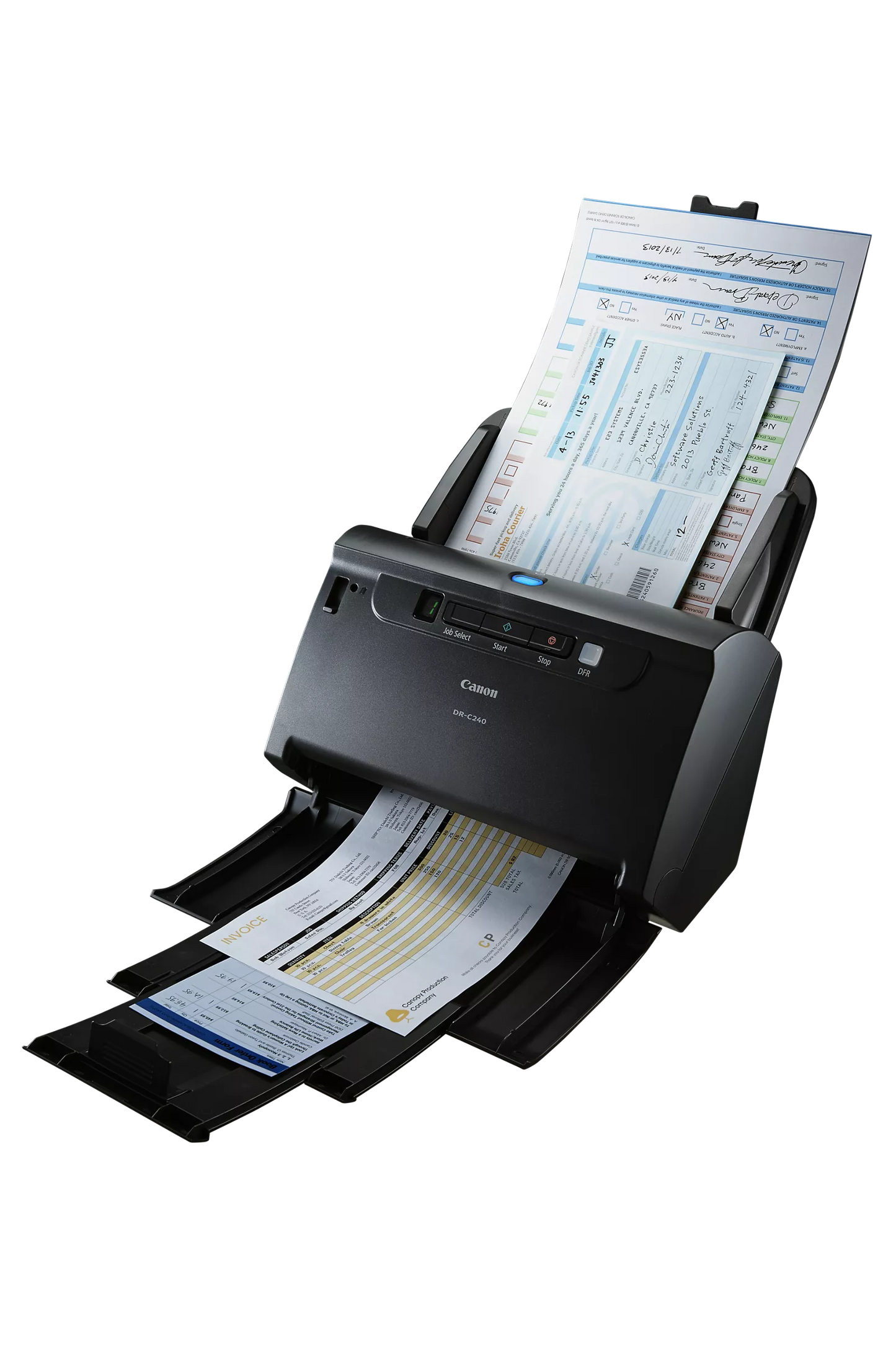 Escáner de documentos Canon DR-C240 con alimentador automático de documentos (ADF), 45 ppm, 0651C002