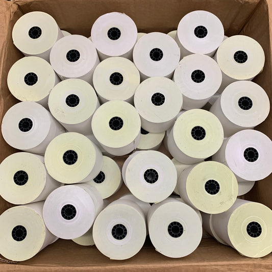 (50 PACK) Receipt Paper 2 Ply W/ Core 3" x 100' White
