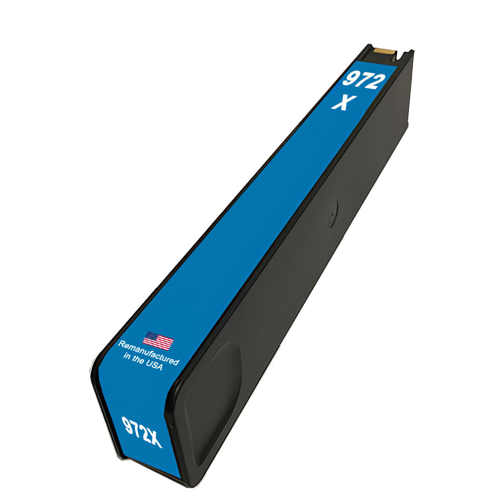 U.S. Remanufactured for HP 972X (L0R98AN) Cyan Ink Cartridge