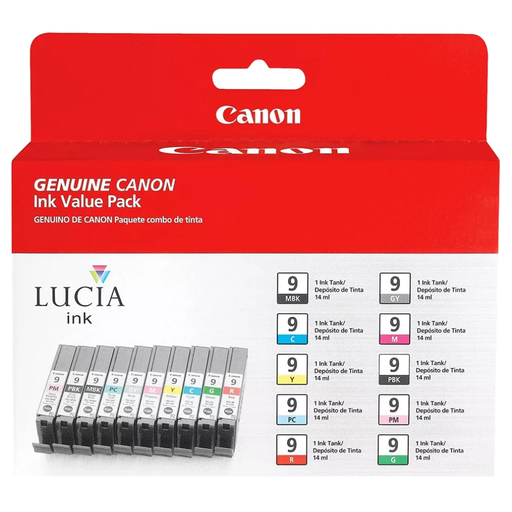 New, Pre-Owned, Original Canon PGI-9 10-Pack Ink Tanks