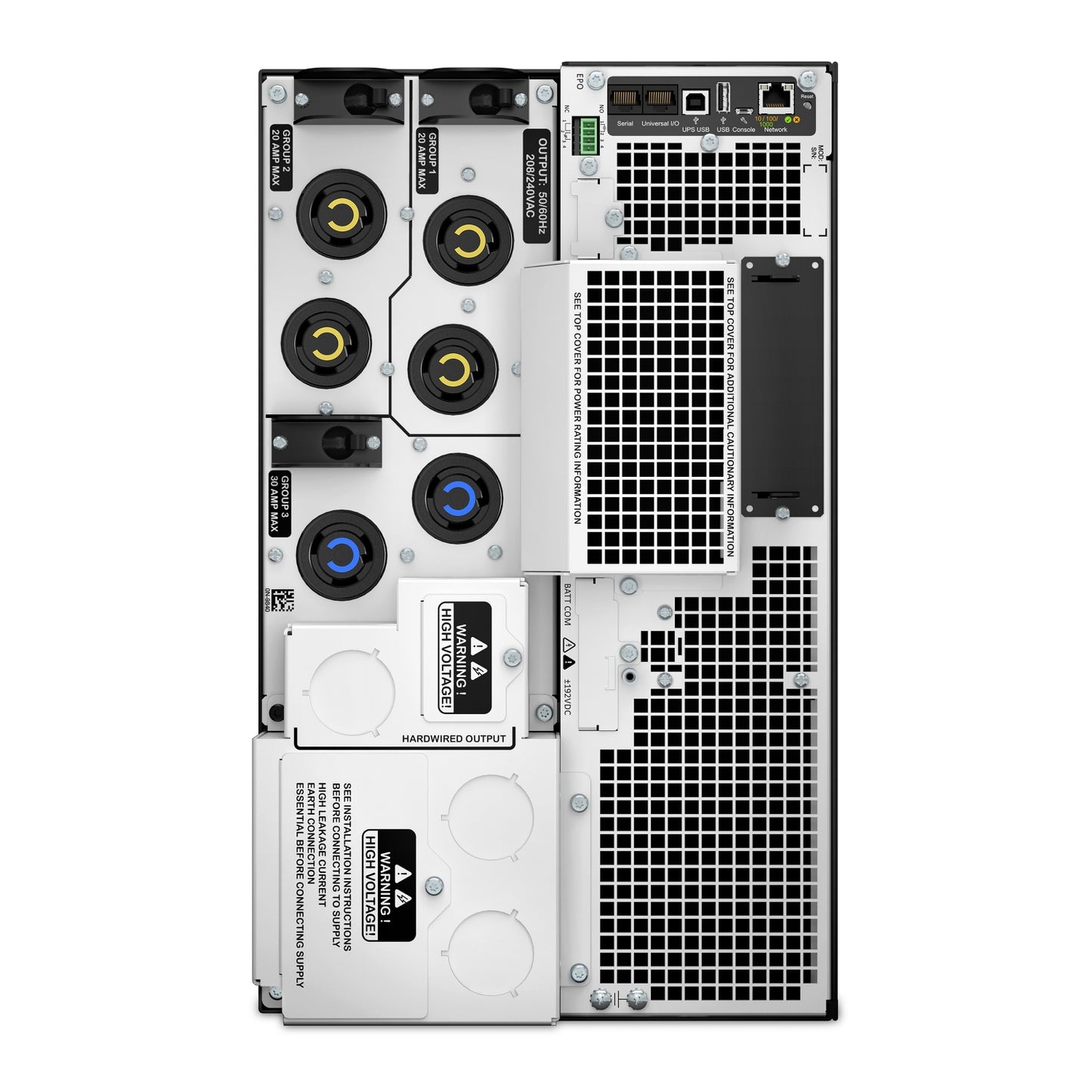 Fuente de alimentación de doble conversión APC Smart-UPS de 8 kVA, 208 V, SRT8KXLT30