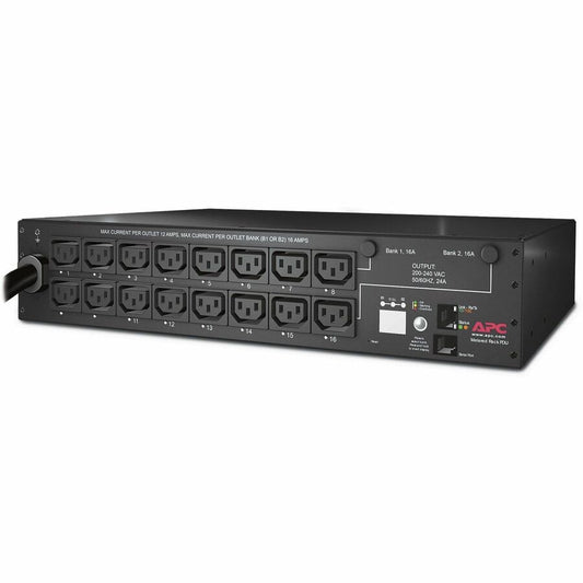 APC Switched 2U 机架式 PDU 30A 208V,带 16 个 C13 插座 AP7911B