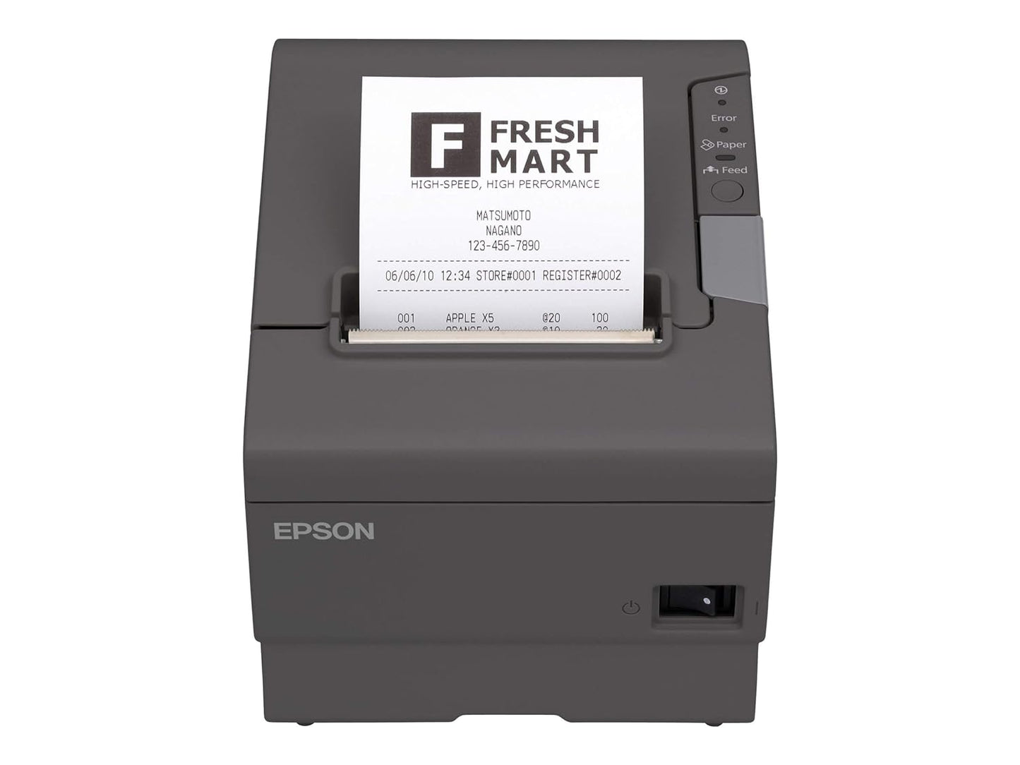 Epson TM-T88V 热敏票据打印机 300毫米/秒 深灰色 C31CA85656