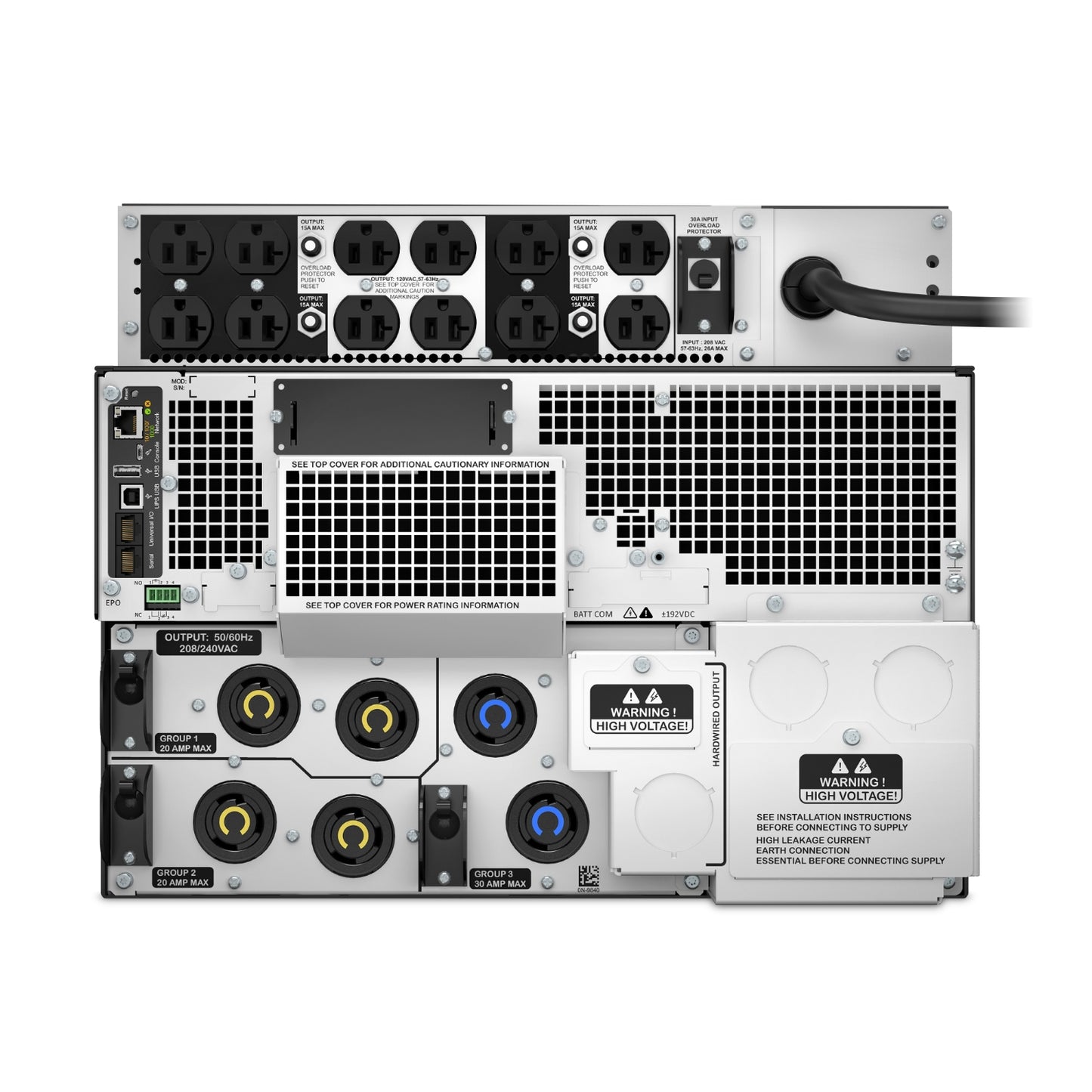 APC Smart-UPS SRT 8000VA Rackmount 208V Power Supply with Network Management Card SRT8KRMXLT-5KTF