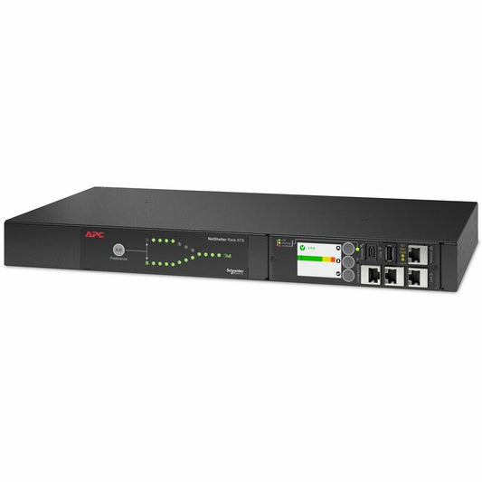 Schneider Electric NetShelter Rack ATS 1U 12A Redundant Power AP4450A