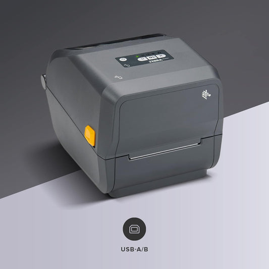 Zebra 斑马 ZD421T 热转印桌面打印机 ZD421 300DPI USB 蓝牙 ZD4A043-301M00EZ