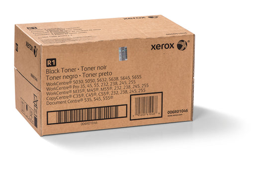New, Pre-Owned - Xerox (6R1046) Waste Bin Black Laser Toner Cartridge, 006R01046 (2-Pack)
