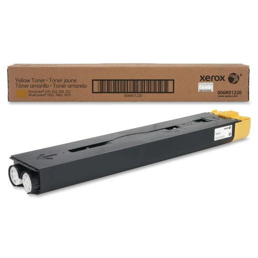 New, Pre-Owned - Xerox 6R1220 Standard-Yield Yellow Toner Cartridge, 006R01220