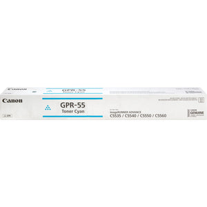 New, Pre-Owned - Canon GPR-55 Cyan Toner Cartridge, 0482C003AA