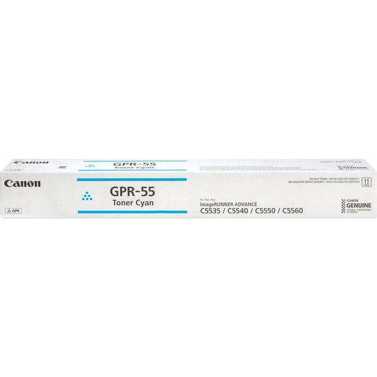 New, Pre-Owned - Canon GPR-55 Cyan Toner Cartridge, 0482C003AA