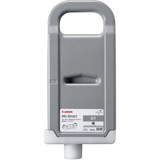 New, Pre-Owned - Canon 700ml PFI-701 Gray High-Yield Ink Cartridge, 0909B001AA