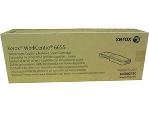 New, Pre-Owned - Xerox WORKCENTRE 6655 High Yield Yellow Toner Cartridge, 106R02750