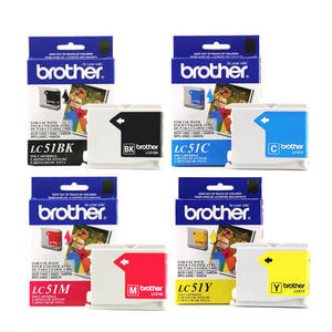 New, Pre-Owned - Brother LC51 Black, Cyan, Magenta & Yellow Ink Cartridge