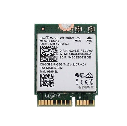 Dell Optiplex Intel AX211 Wi-Fi 6E Bluetooth 5.3 Wireless Card G83J7