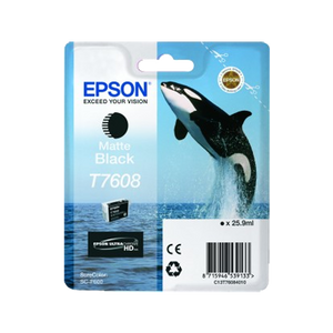 New, Pre-Owned - Epson Whale T7608 Matte Black Ink Cartridge