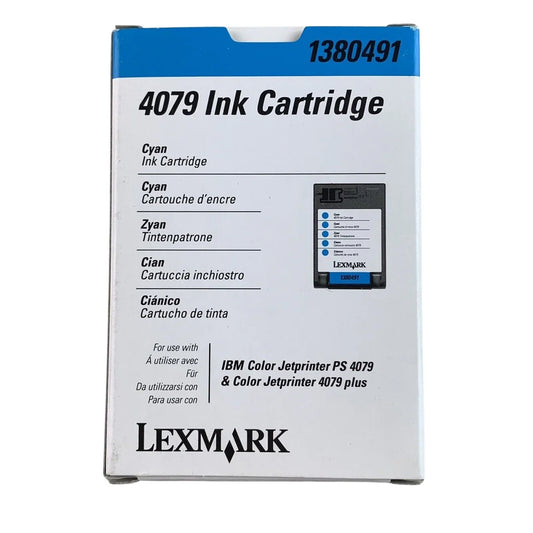 New, Pre-Owned - Lexmark 4079 Standard Yield Cyan Ink Cartridge, 1380491