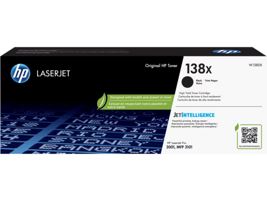 New, Pre-Owned - HP 138X High Yield Black Toner Cartridge, W1380X