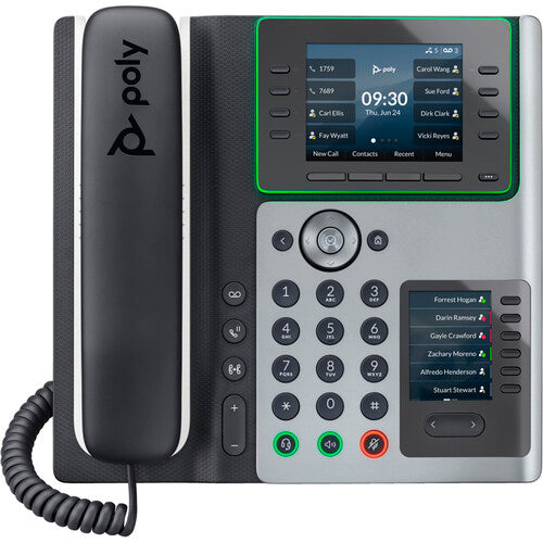 Poly Edge E450 VoIP Desk Phone 3.5" Color Display 82M90AA