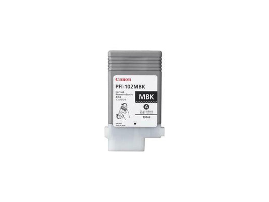 New, Pre-Owned - Canon PFI-102 130mL Matte Black Ink Cartridge