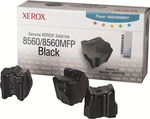 New, Pre-Owned - Xerox Phaser 8560 Black Solid Ink Pack (3 Sticks) 108R00726