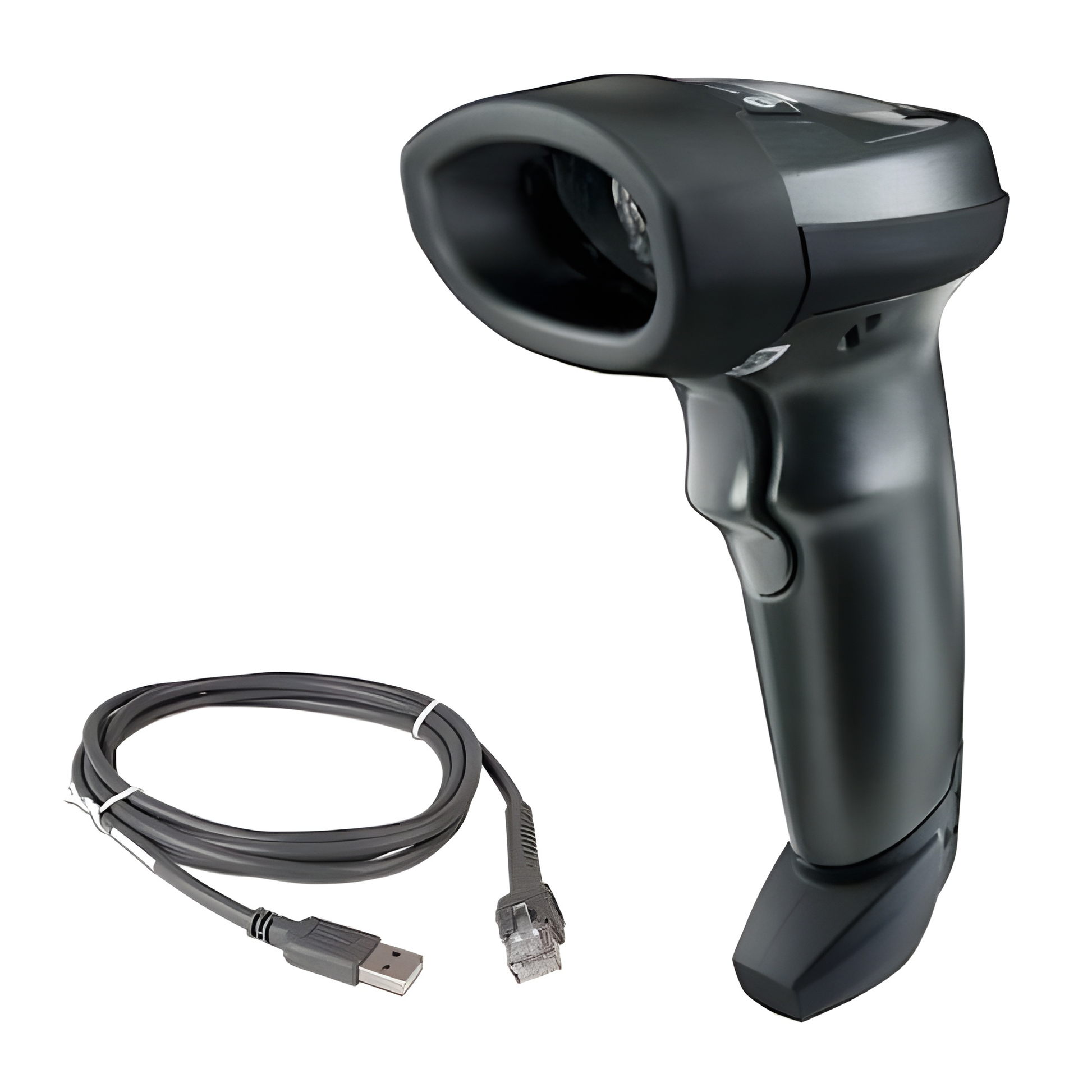 Zebra LI2208 handheld 1D linear imager in Twilight Black with bundled USB cable