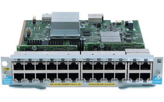 Aruba 20-Port PoE+ Gigabit Expansion Module with 4 SFP+ 10GbE J9990A