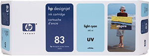New, Pre-Owned - HP 83 UV 680-ml (C4944A) Light Cyan Ink Cartridge