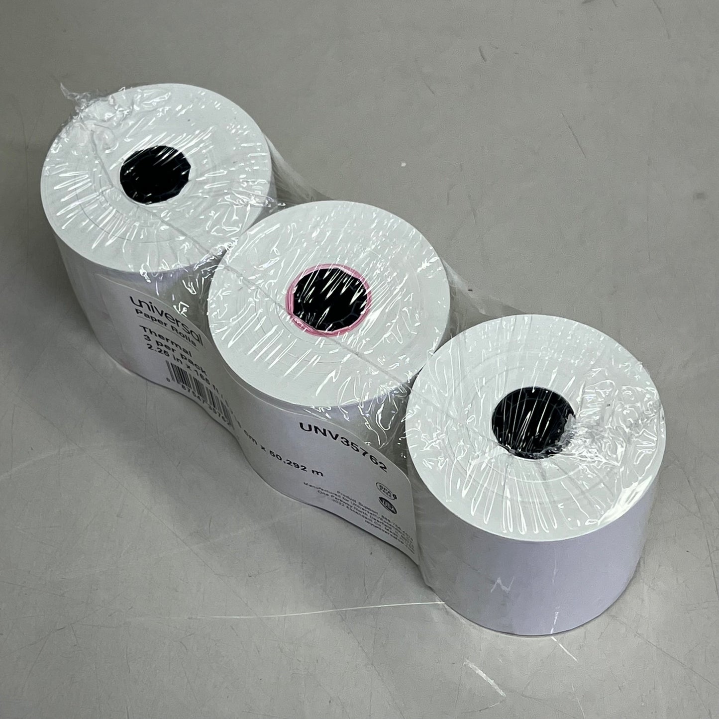 UNIVERSAL (5 PACK, 3 ROLLS EACH) Thermal Printing Paper 2.25" X 165' UNV35762