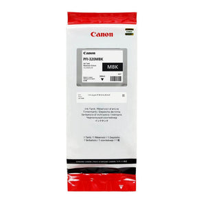 New, Pre-Owned -  PFI-320MBK 300ml High-Yield Matte Black Ink Cartridge, 2889C001AA