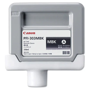 New, Pre-Owned -  PFI-303MBK Standard-Yield Matte Black Ink Cartridge, 2957B001AA