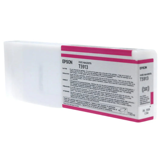 New, Pre-Owned - Epson T5913 Vivid Magenta UltraChrome K3 Ink Cartridge, T591300