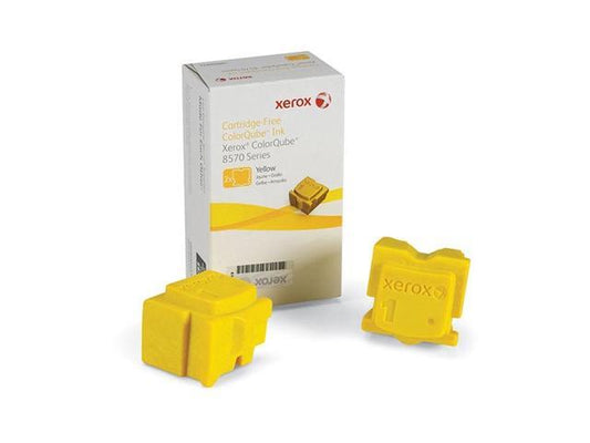 New, Pre-Owned - Xerox ColorQube 8570 / 8580 Yellow Solid Ink Pack (2 Sticks) (108R00928) (108R00948)
