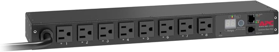 APC 1U Switched Rack PDU 15A 120V with 8 Outlets AP7900B