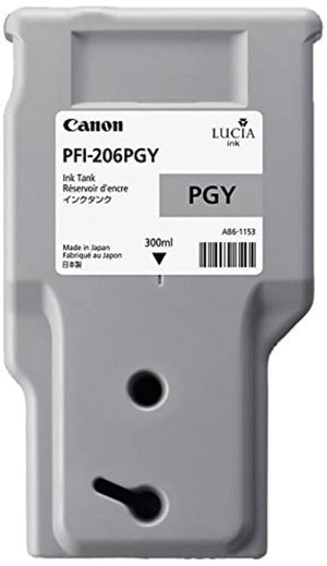 New, Pre-Owned - Canon PFI-206 300mL Photo Gray Ink Cartridge