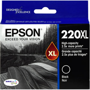 New, Pre-Owned - Epson 220XL High-capacity Black Ink Cartridge