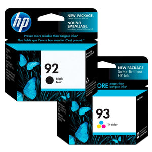 New, Pre-Owned - HP 92/93 Black and Color Ink Cartridge