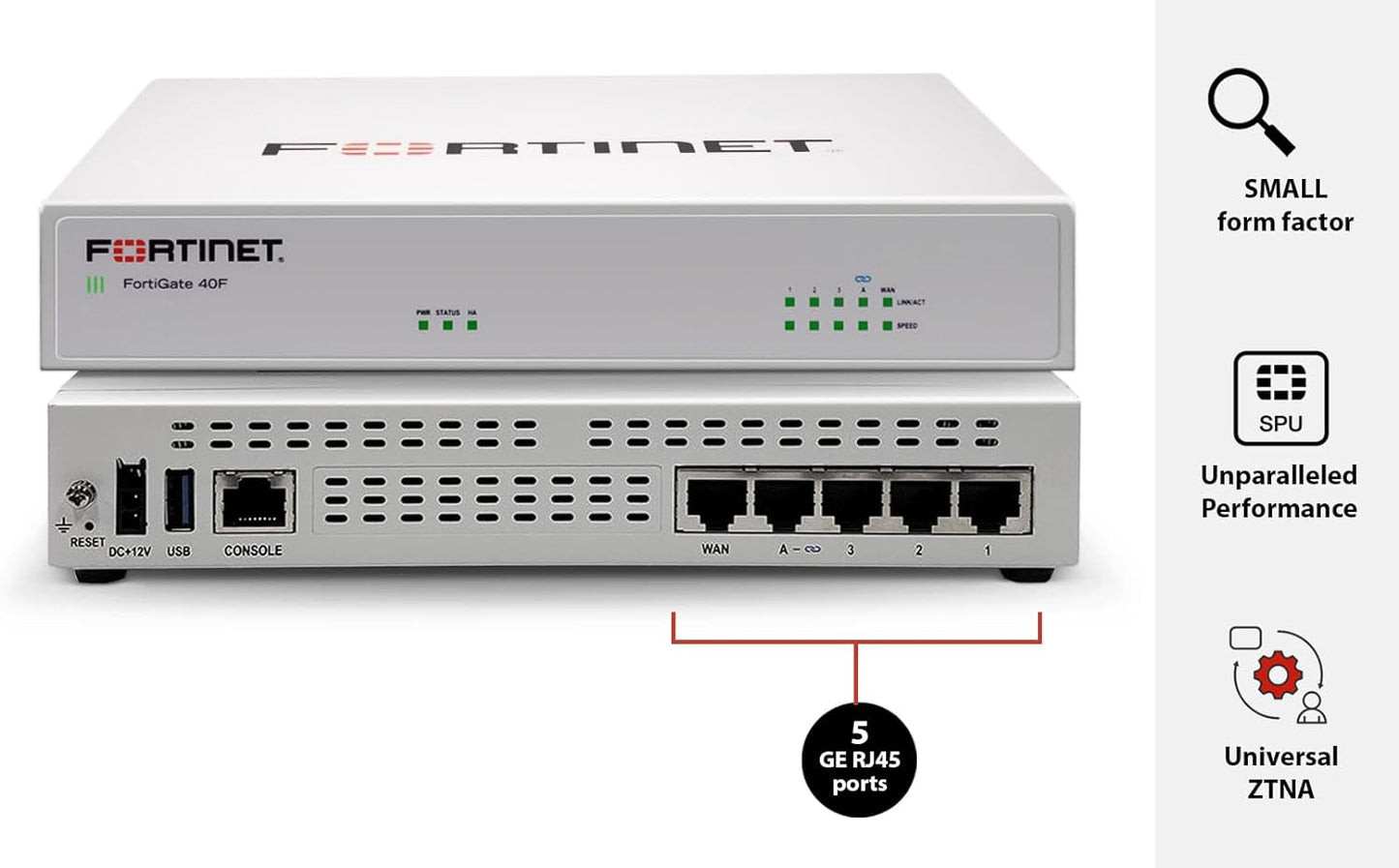 Fortinet FortiGate 40F Next-Gen Firewall 5Gbps FG-40F-BDL-950-36