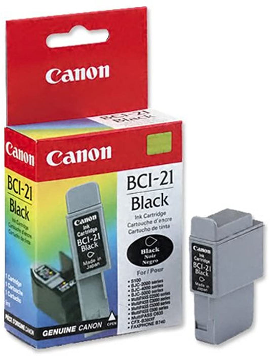 New, Pre-Owned - Canon BCI-21 Black Ink Cartridges