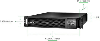 APC Smart SRT 1500VA RM 120V Double-Conversion Power Support SRT1500RMXLA