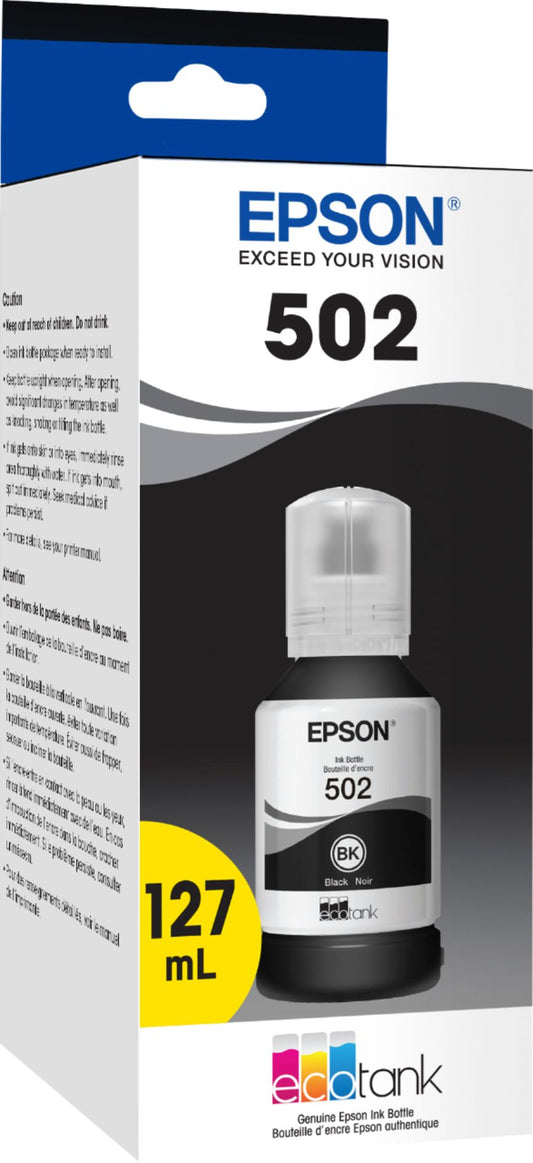 New, Pre-Owned - Epson T502 Black Standard Yield Ink Cartridge (T502120-S)