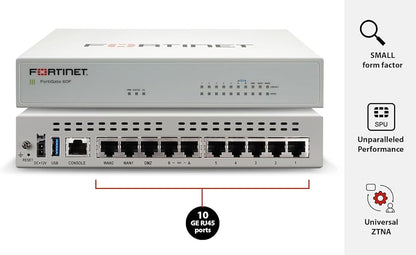 Fortinet FortiGate 60F Firewall 10 Gbps Secure SD-WAN FG-60F-BDL-950-12