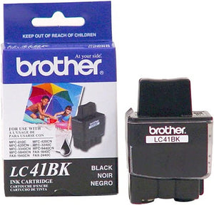 New, Pre-Owned - Brother LC41BK Black Ink Cartridge
